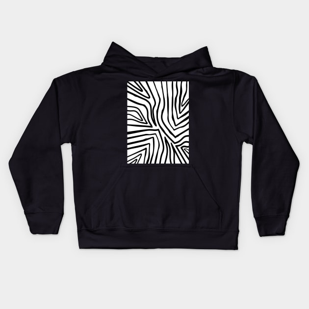 ZEBRA Stripes Kids Hoodie by SartorisArt1